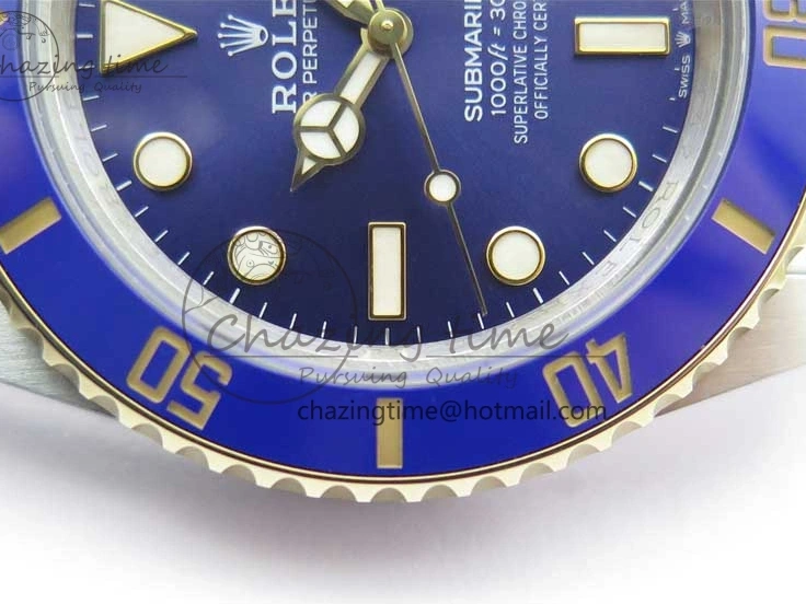 YG SS Maker LB Dial 126613 41mm Blue SS Bracelet Edition YG Best BP on Submariner 0108